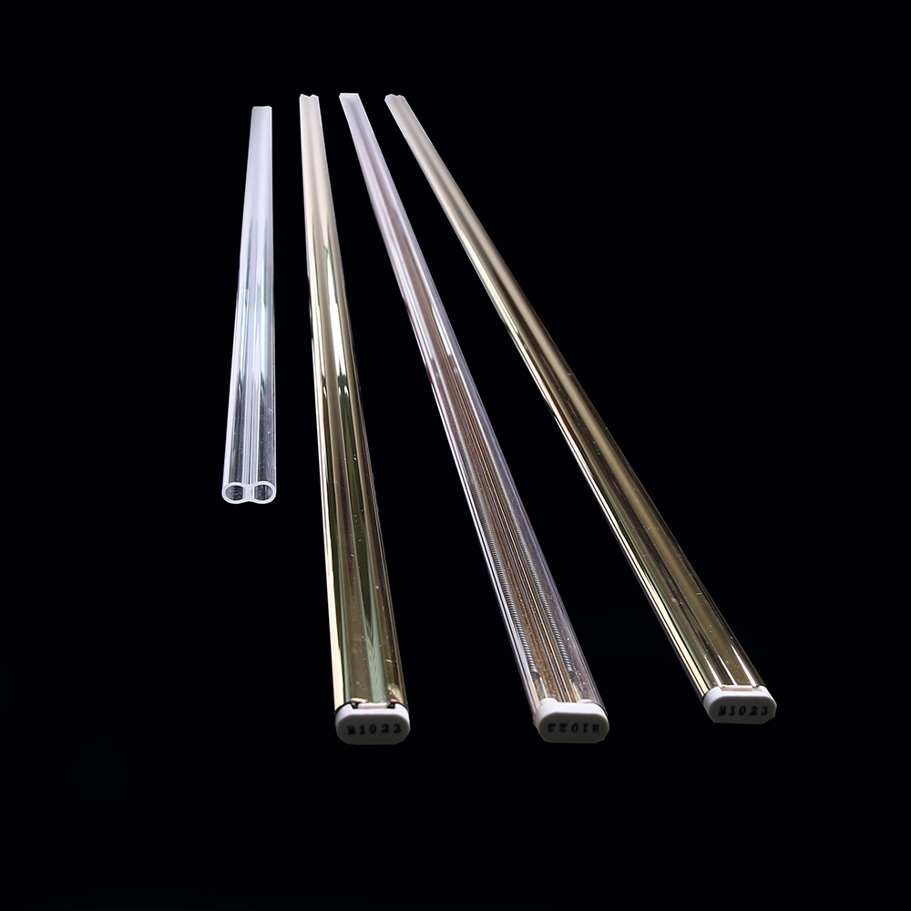 Quartz twin tube heater